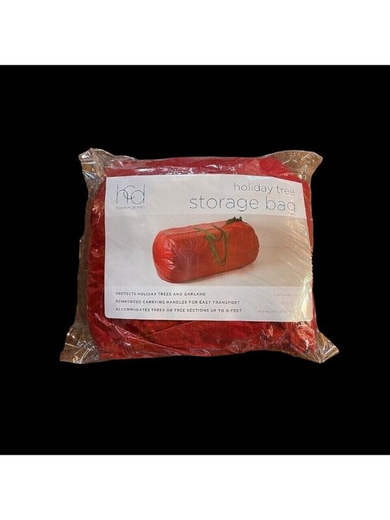 Honey-Can-Do Other - Honey‑Can‑Do Holiday Tree Storage Bag – Fits 9ft Artificial Trees – Red – New